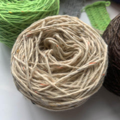 100m Colored Dotted Wool Yarn Medium Thick