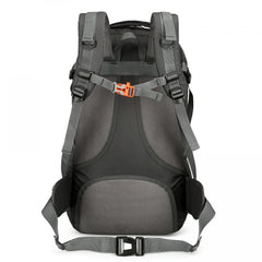 60L Large Capacity Hiking Backpack Waterproof Sports Bag with Headphone Hole