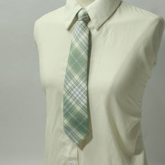 Green Plaid Bowtie Classic Women Casual Bow Tie Neck Tie