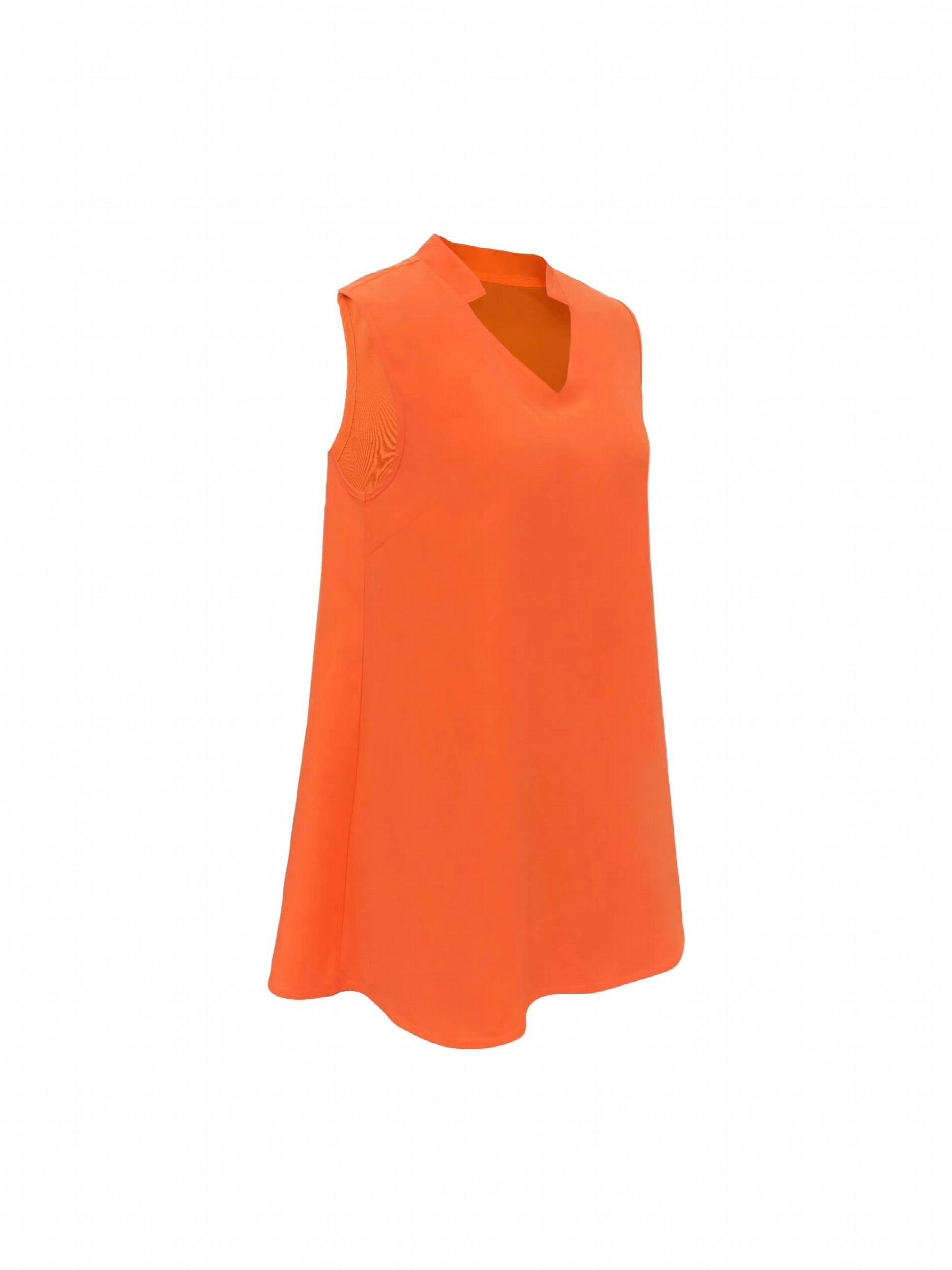 Solid V Neck Tank Top Sleeveless Summer Casual Top