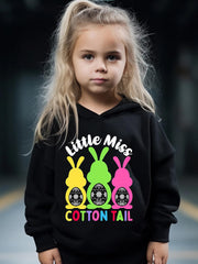 2pcs Bunny Hoodie Pants Set Girls Easter Spring Fall Sports Gift