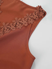 Sexy Lace Splicing V Neck Cami Top