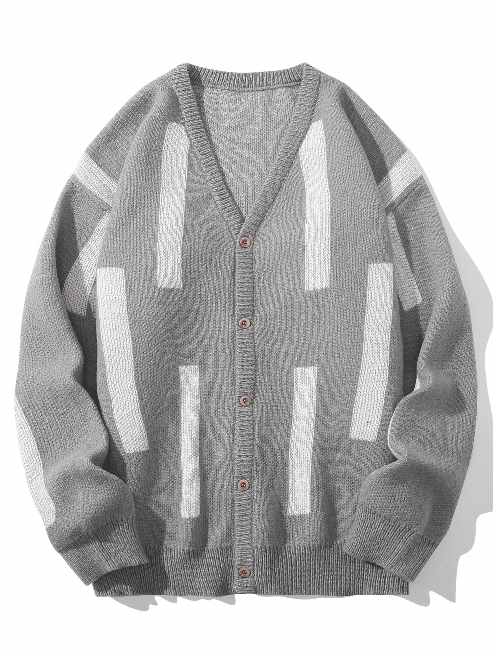 Men's Vintage Style V Neck Button Up Cardigan Vest
