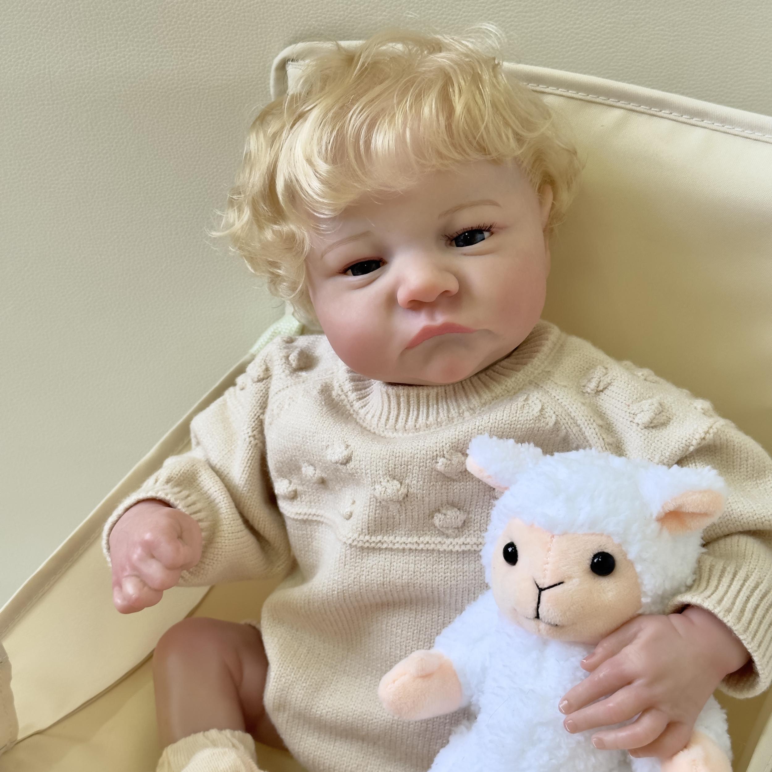 Reborn Doll 18 Inch Handpainted Soft Touch Toy Blond Hair Child Birthday