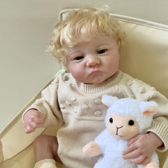 Reborn Doll 18 Inch Handpainted Soft Touch Toy Blond Hair Child Birthday