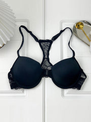 Lace T-Shirt Bra Front Buckle Push Up Bra