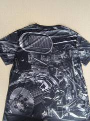 Men's 3D Vintage Machine Graphic T shirt Casual Slightly Stretch Breathable Tee