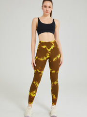 Seamless Tie Dye Sports Leggings Yoga Workout Pants