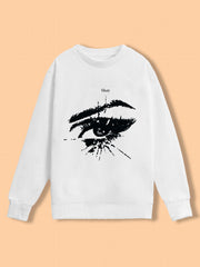 Eye Graphic Print Sweatshirt Long Sleeve Women's Clothing
