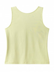 Button Front Tank Top Crew Neck Sleeveless Casual Summer Women's Clothing