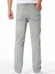 Slim Fit Casual Pants Men's Stretch Mid Pants Fall Winter