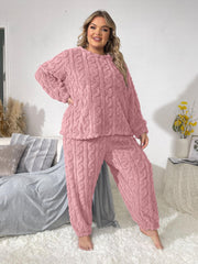 Casual Pajamas Set Women's Flannelette & Joggers Loungewear