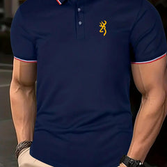 Men's Flame Graphic Shirt Active Button Up Short Sleeve Shirt