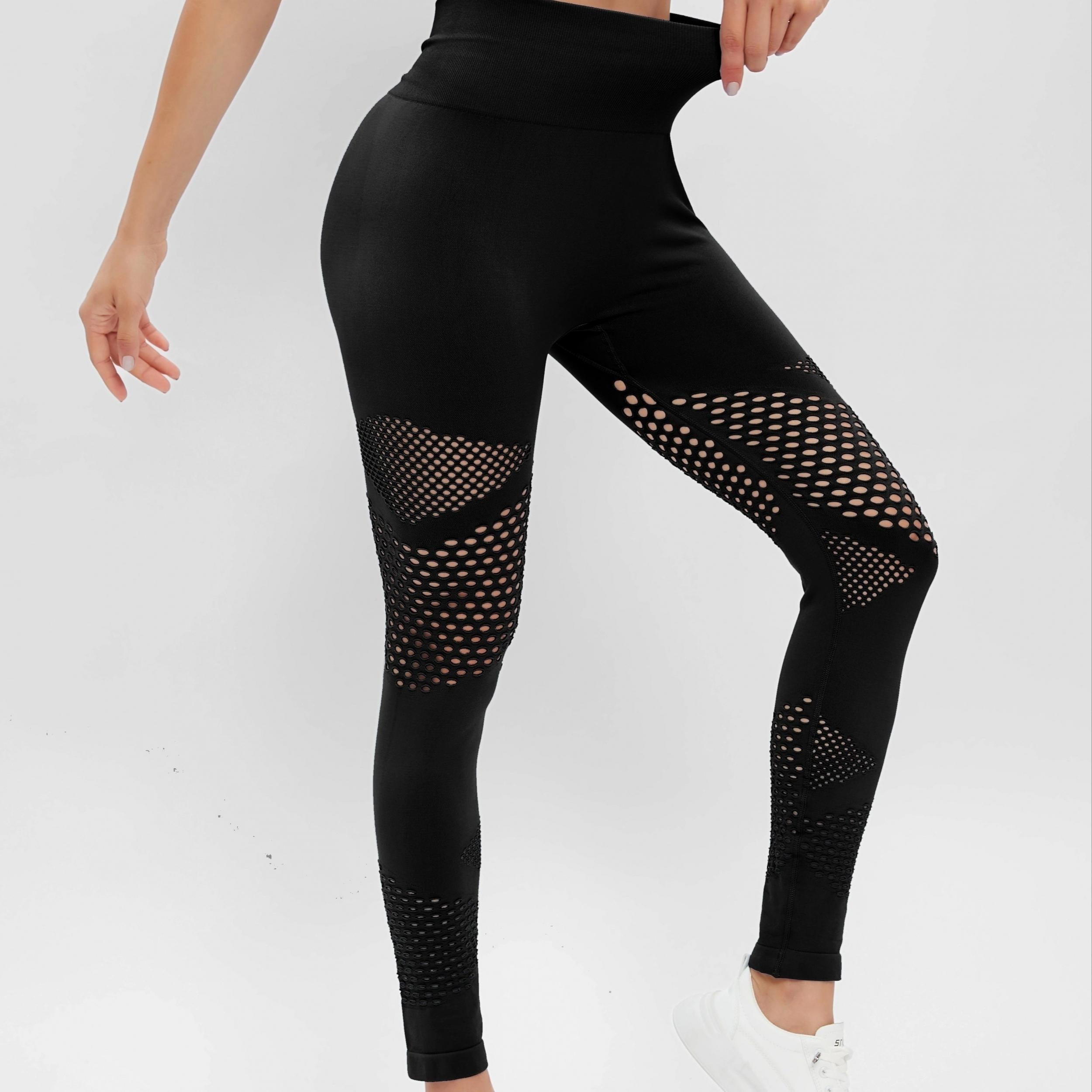 Breathable Yoga Leggings High Stretch Tight Pants Women's Activewear