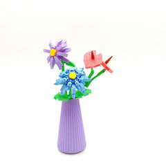 Diamond Particle Bouquet & Building Blocks Gift Set