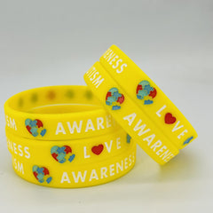 Motivational Silicone Bracelets - Set of 10-20 Rubber Wristbands for Sports