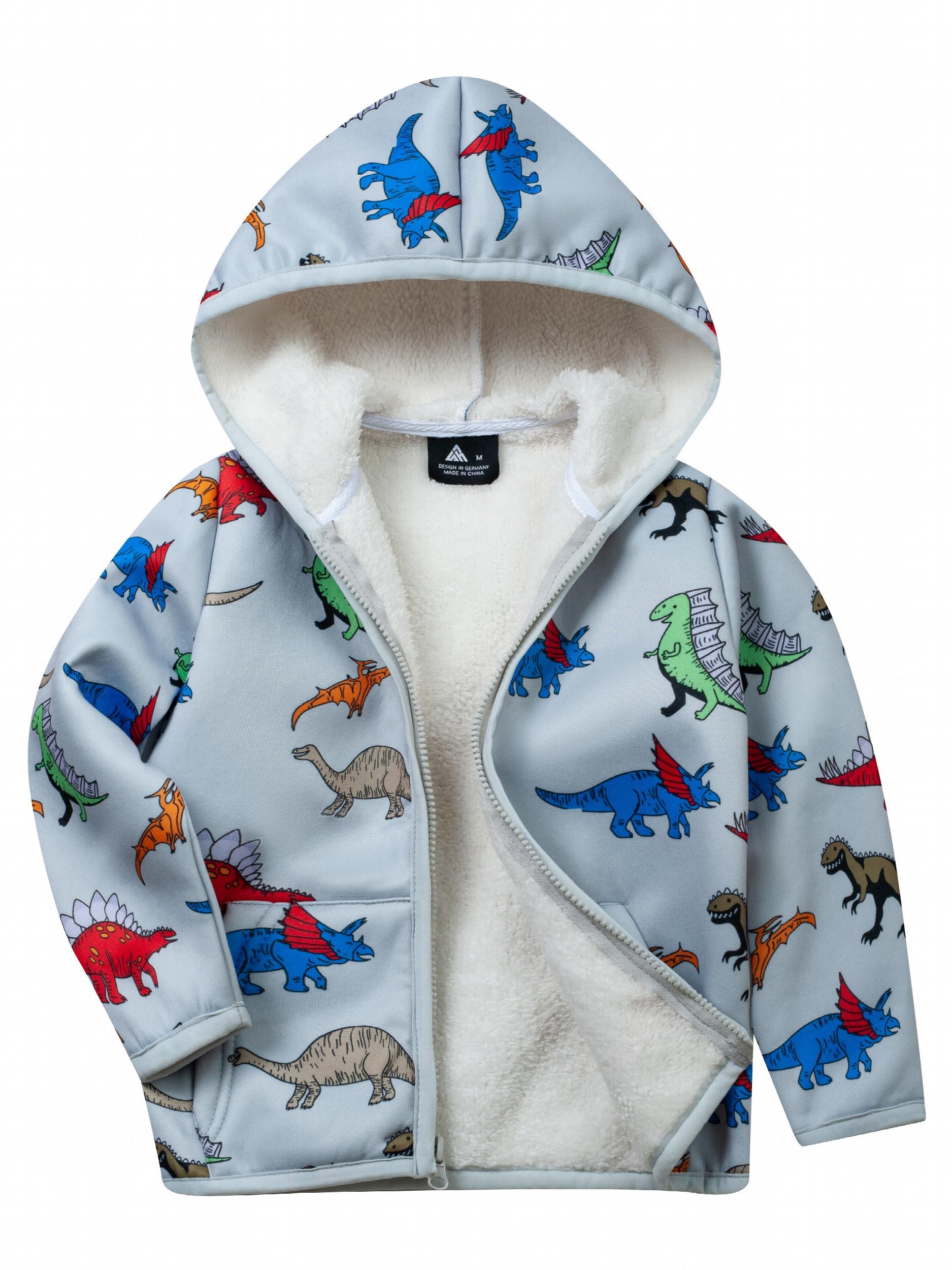 Boys Fleece Hoodie Jacket Baby's Warm Coat