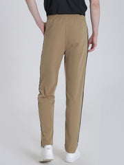 Stripe Patchwork Slacks Men's Casual Slim Fit Dress Pants