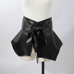 Lace up Cinch Belt Bowknot Wide Corset Waistband Adjustable Skirt Belt
