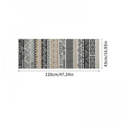 Bohemian Striped Printed Runner Rugs Moroccan Kitchen Floor Mat