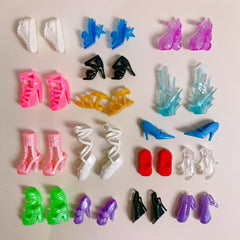 10 Pairs Vibrant High Heel Sandals for 11-8 Dolls
