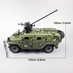 Camouflage Military Armored Vehicle Toy Model 140pcs