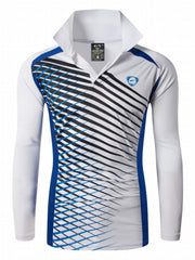 Men's Long Sleeve Stripe Pattern Casual Shirt