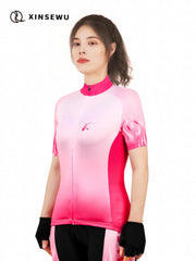Fire Print Cycling Jersey Short Sleeve Outdoor Sports Top