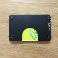 Gibo Auja Aluminum Men Wallet Card Holder Slim Elastic Card Case