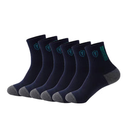 Men's Cotton Crew Socks 6 Pairs Assorted Varieties