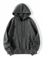 Graphic Print Zip Up Hoodie Long Sleeve Drawstring Hoodies