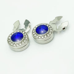 2pcs Rhinestone Button Covers Hidden Shirt Accessories