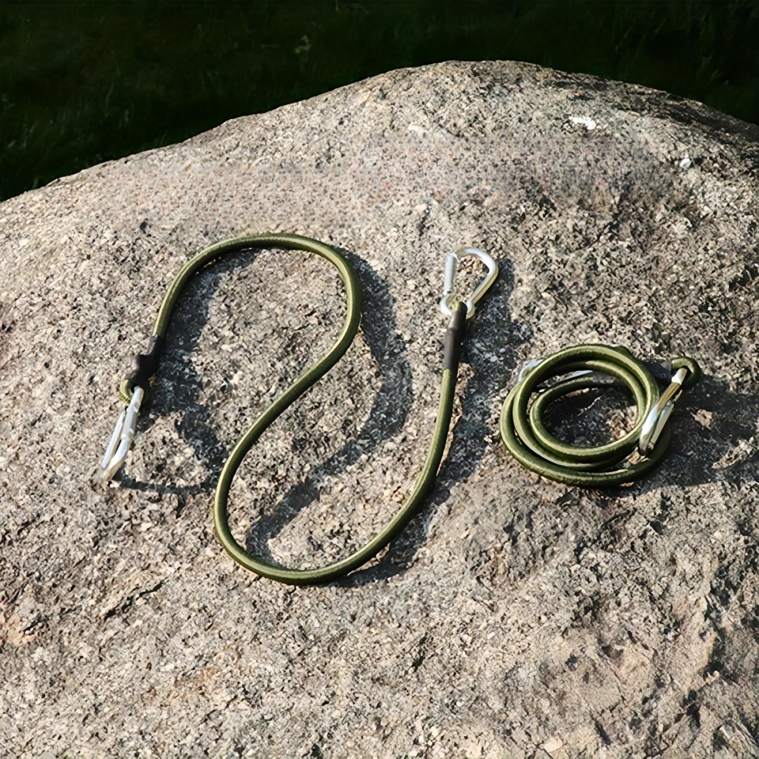 Elastic Rope With Carabiner Tie Down Straps for Outdoor Tent Luggage