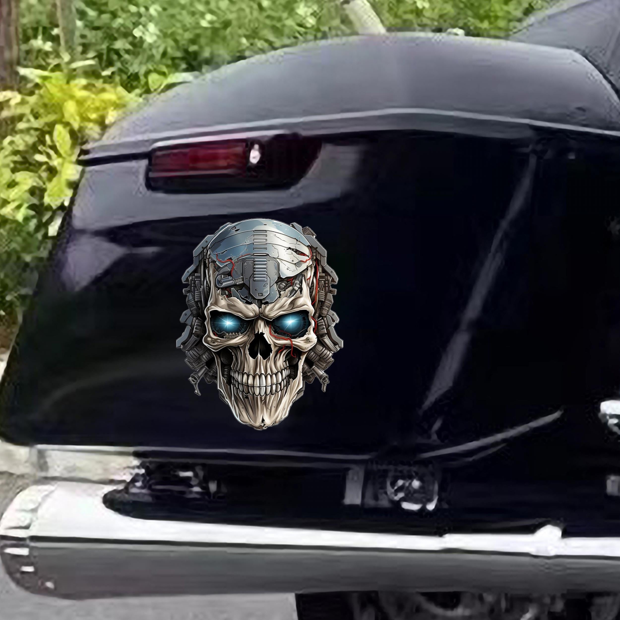 Heavy Metal Skull Sticker Car Decal Waterproof Computer Sticker