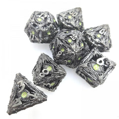 7pcs Metal Dice Set for Board Game Players