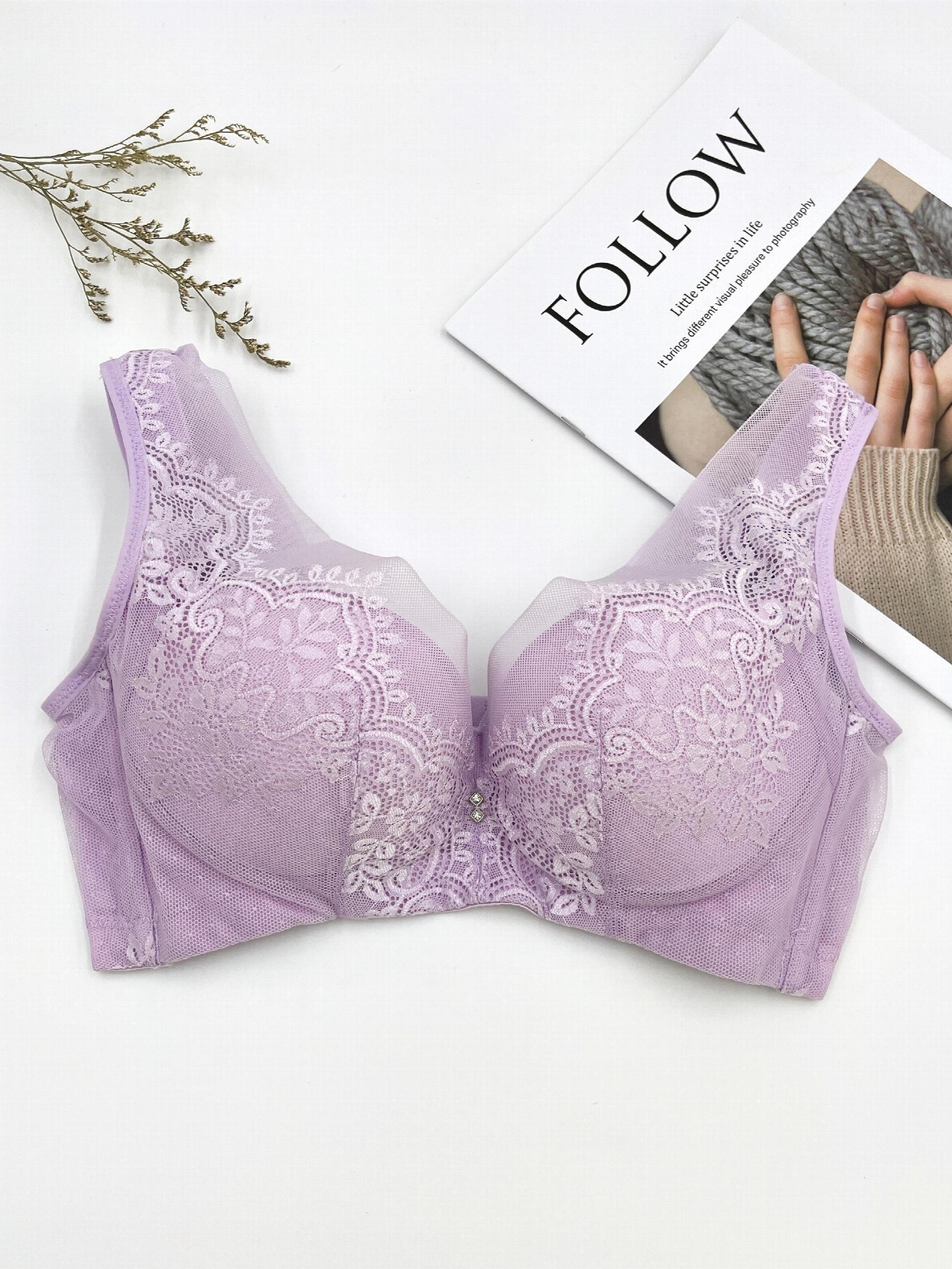 Wireless Lace Push Up Bra - Comfortable & Breathable
