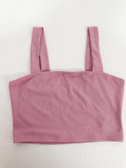 Square Neck Tank Top Backless for Summer