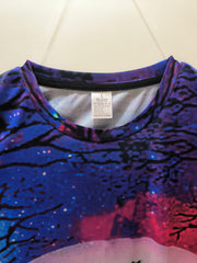 Dark Castle Bat Pattern Print T Shirt for Men
