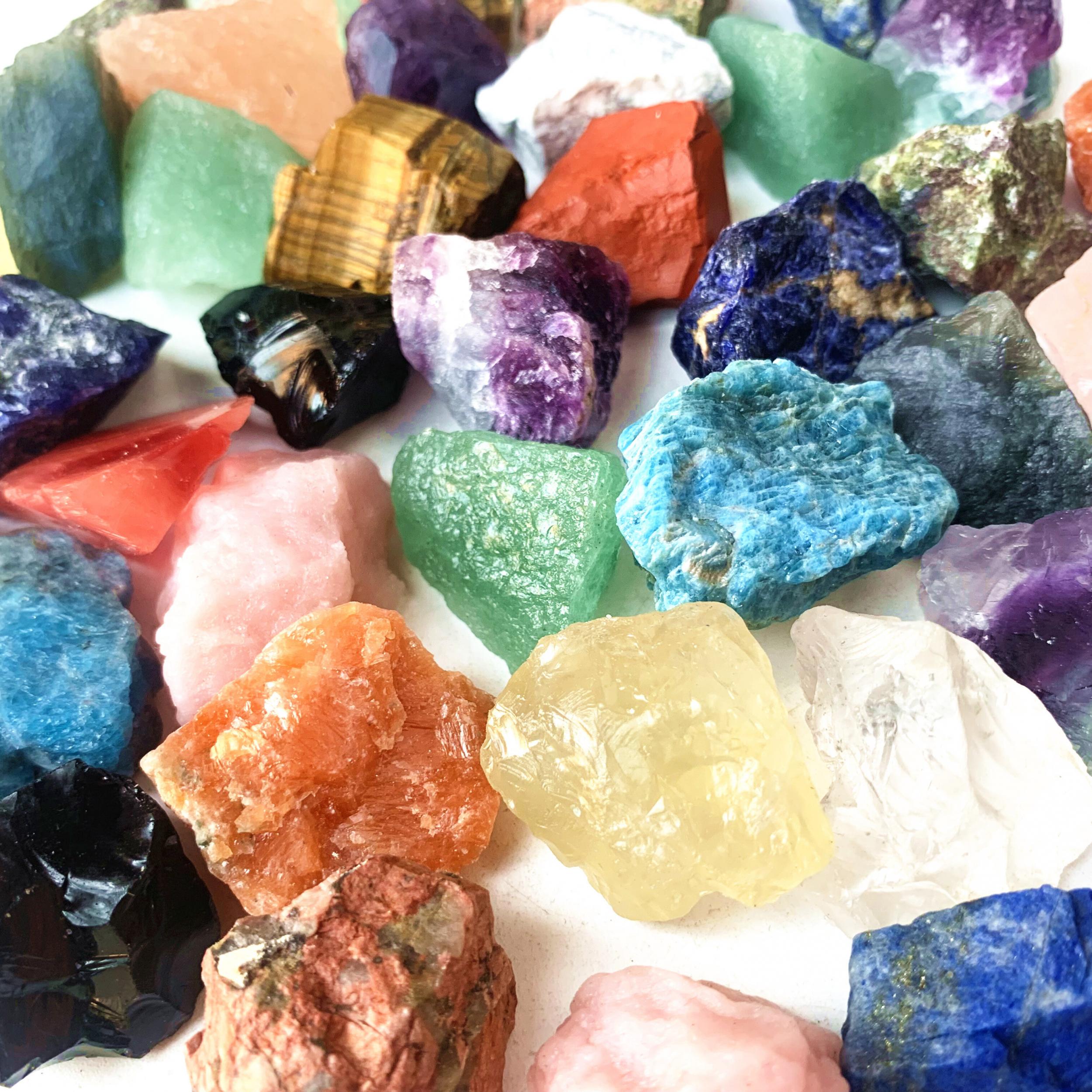Large Mixed Rare Natural Crystal Gemstones