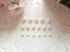 400g Bag Vintage Ivory Pearl Beads 6-14mm for Jewelry Making