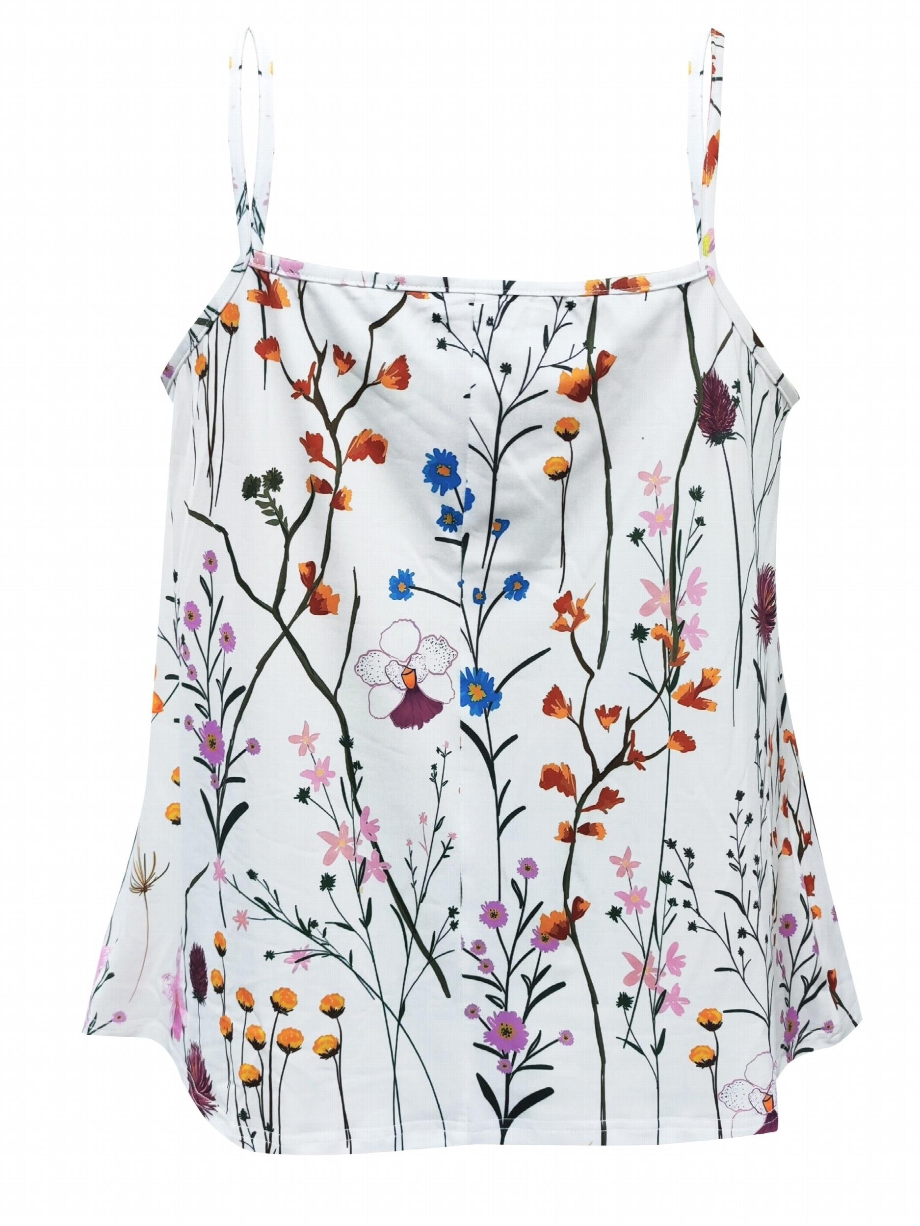 Floral Print Plus Size Cami Top