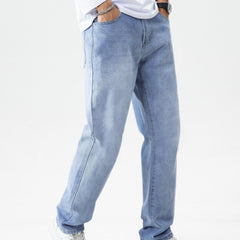 Men's Loose Fit Classic Jeans for All Seasons