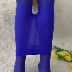 3 Pack Opaque Elastic Tights High Waist Slim Footed Pantyhose