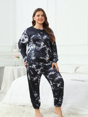 Tie Dye Lounge Set Women's Pajama Two Piece Set