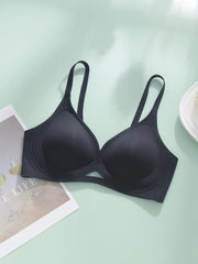 Sexy Hollow Out T Shirt Bra Soft & Comfy Bra With Removable Pads
