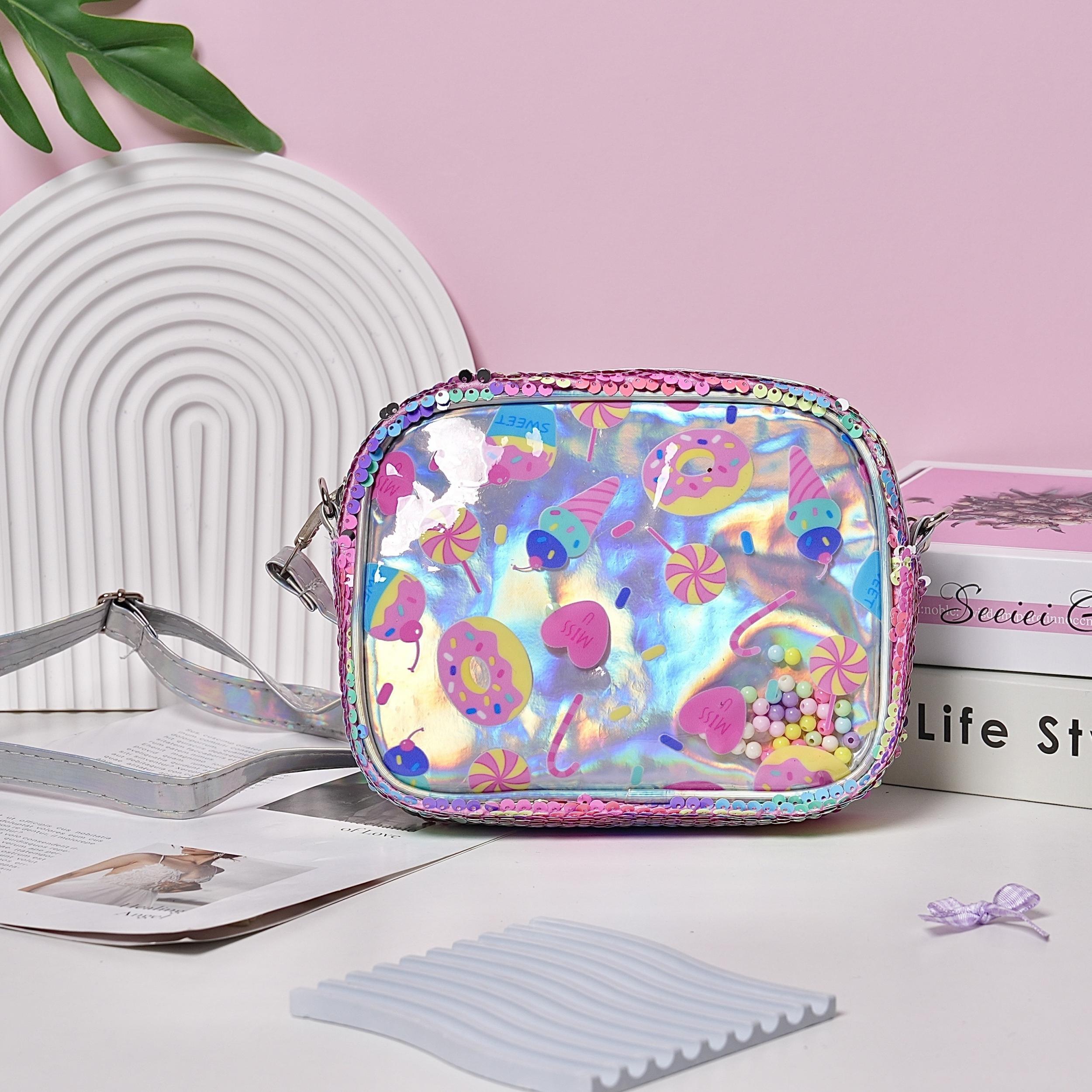 Cartoon PVC Shoulder Bag Kids Princess Crossbody Bag