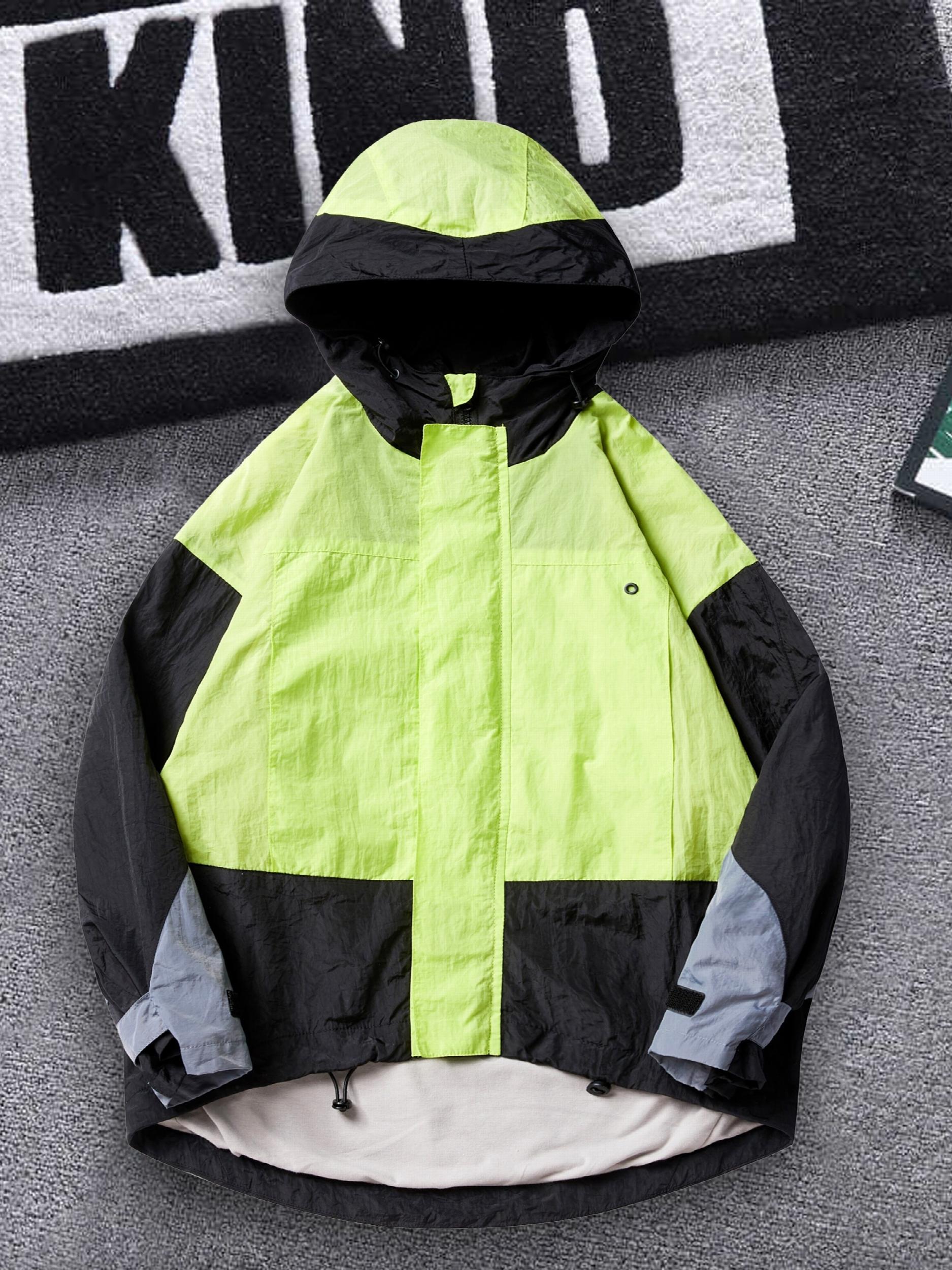 Boy's Contrast Hooded Jacket Windbreaker