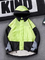 Boy's Contrast Hooded Jacket Windbreaker