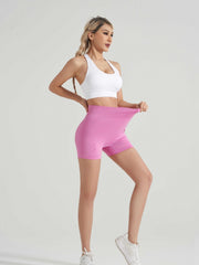 3-Pack Plus Size Sports Shorts Set High Rise Stretchy Biker Shorts 3pcs Set