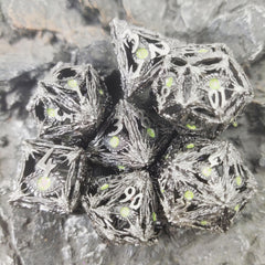 7pcs Metal Dice Set for Board Game Players